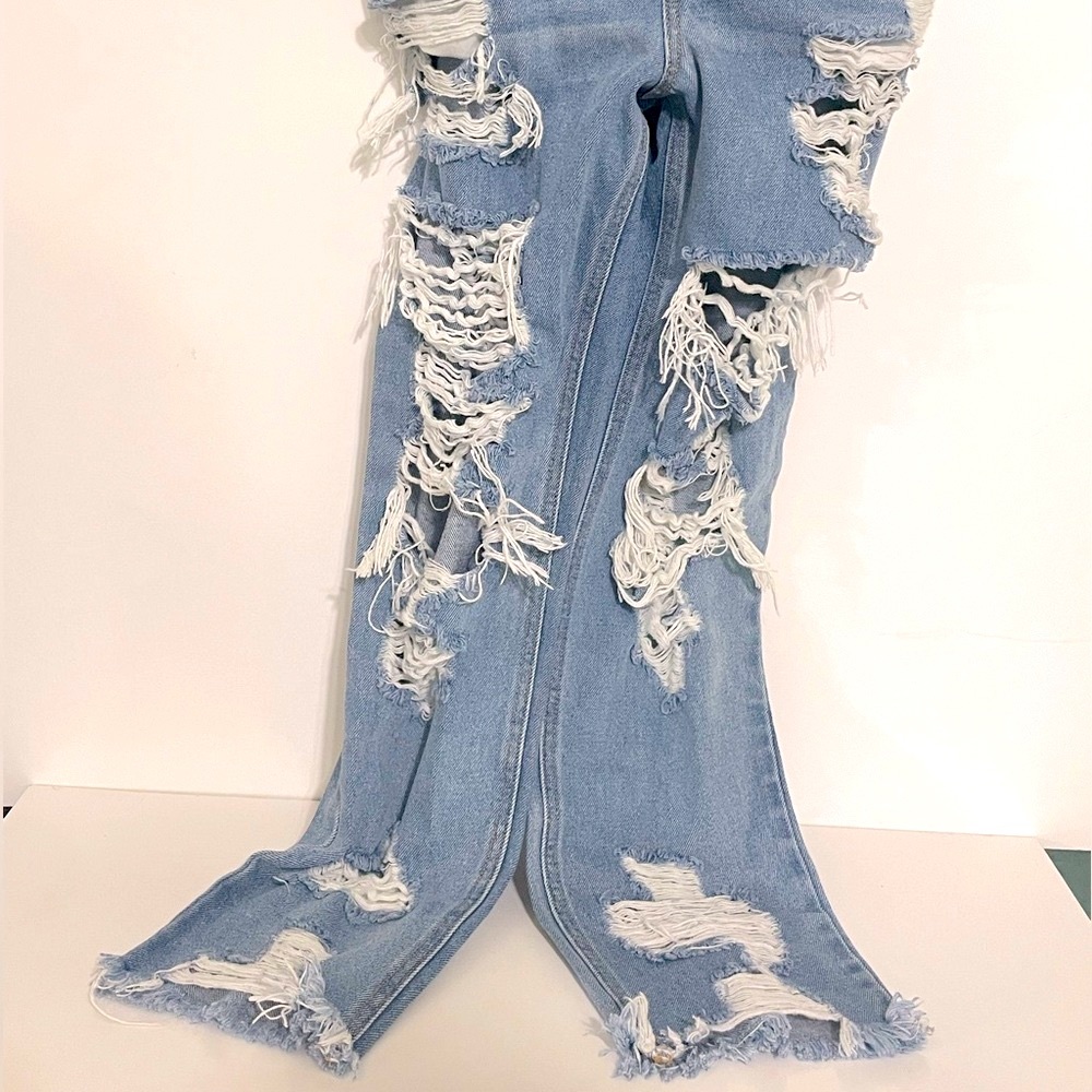 Distressed Overalls - Picture 4 of 8
